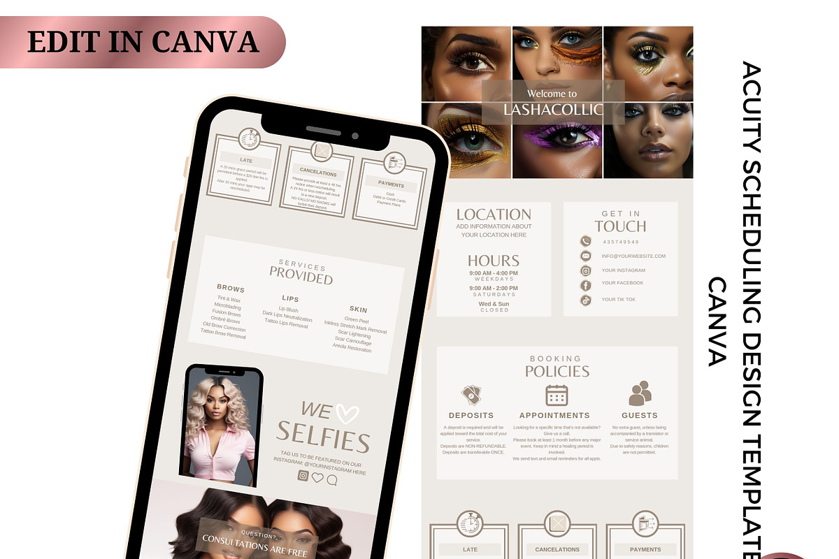 Acuity Scheduling design template, a Websites & App Template by Foedesigner (Photo 1 of 5)