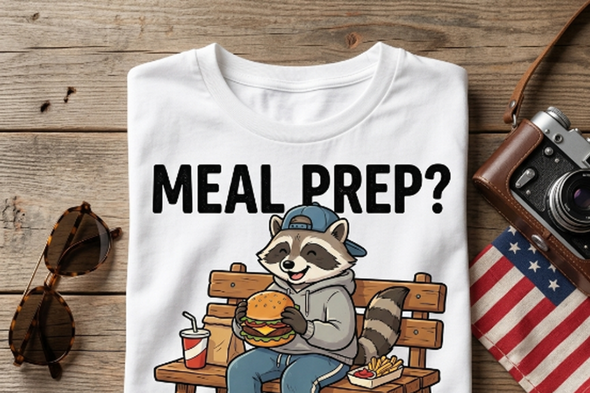 Funny Burger Fries Bench Clipart, a Shirt Mockup by Vector Stall (Photo 9 of 16)