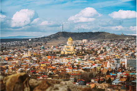 Tbilisi, Georgia. Elevated top, an Architecture Photo by Our Amazing World