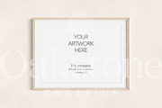 Landscape Wood Frame with Mat Mockup, a Household Mockup by OakstoneCreative (Thumbnail 5 of 5)