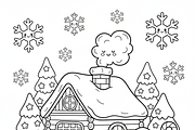 Christmas Fall Vibes Coloring Book, an Illustration by one-touch (Thumbnail 14 of 15)
