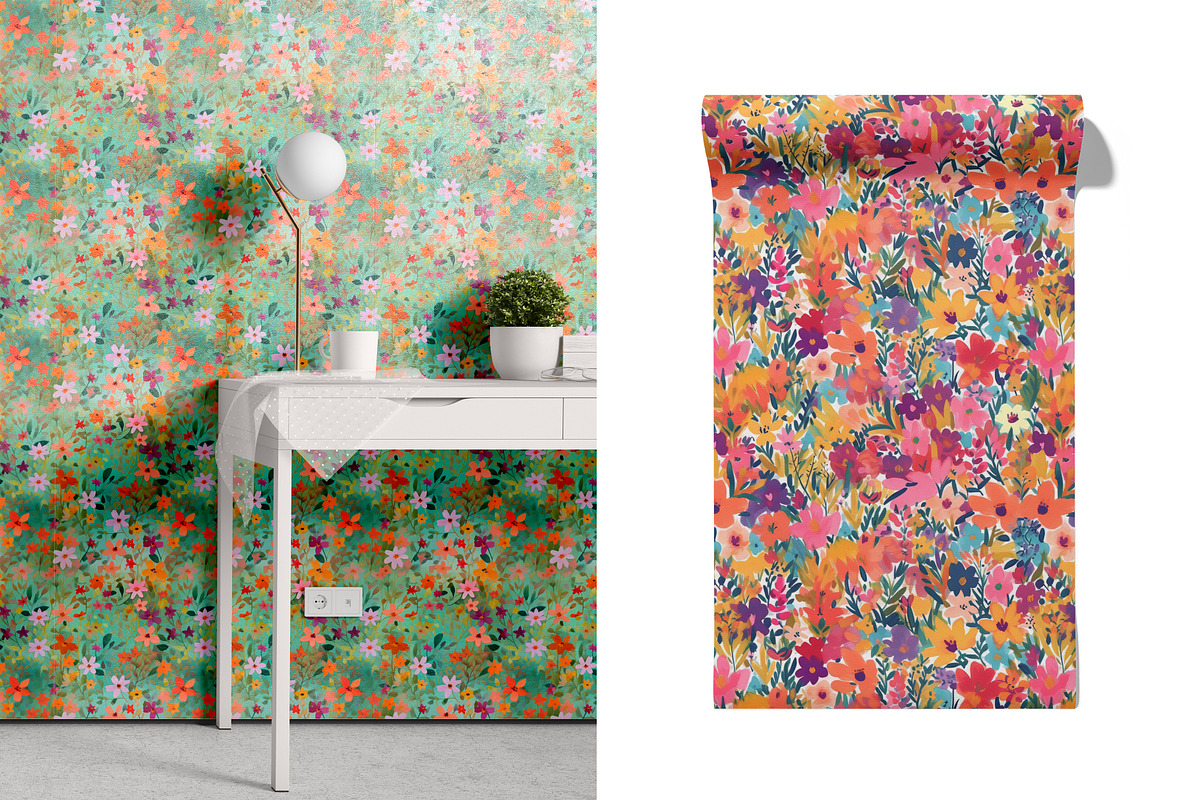 Fairy Ditsy Floral Patterns, a Pattern Graphic by Ninterints (Photo 7 of 19)