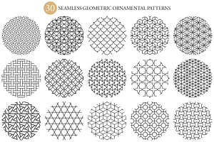 Bundle seamless ornamental patterns