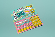 Green Pink Easter Egg Hunt Voucher, a Card Template by graphicook (Thumbnail 2 of 3)