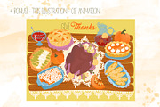 Happy Thanksgiving Day, an Illustration by YuNa (Thumbnail 11 of 11)
