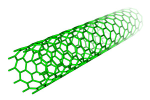 Carbon nanotube sticks model, a Technology Illustration by Leonid Andronov