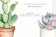 Watercolor cactus clipart, a Decorative Illustration by AquarelleSpace (Thumbnail 5 of 5)
