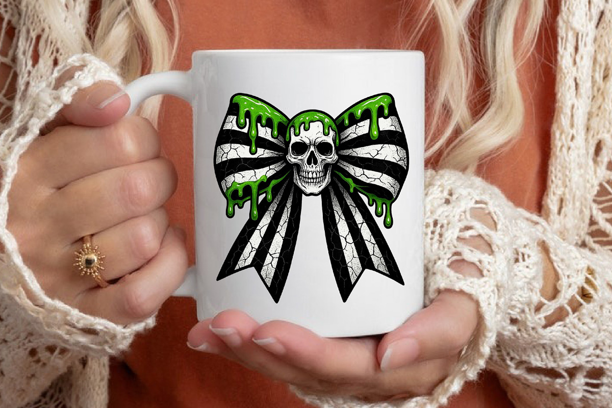 Striped Halloween Coquette Bows PNG, an Illustration by Libby Wishes (Photo 6 of 6)