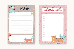 Planner And Diary Page Templates Set