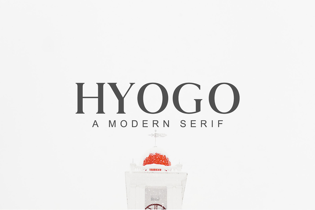 Hyogo A Modern Serif Font Family, a Serif Font by Creativetacos (Photo 1 of 6)
