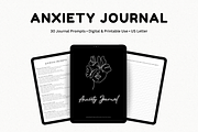 Anxiety Journal Printable, a Templates & Theme by The Chaos Project (Thumbnail 1 of 4)