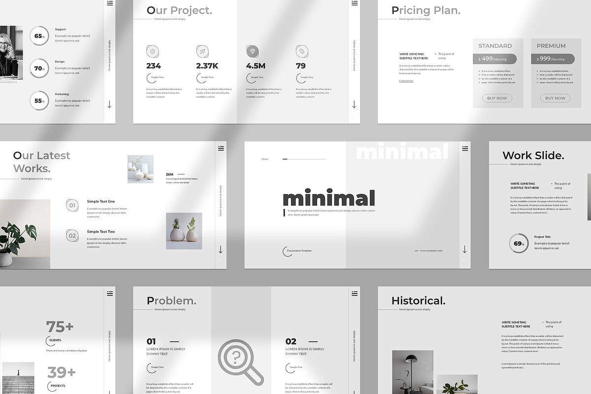 Minimal Presentation Template, a Presentation Template by Studio Temply (Photo 5 of 28)