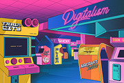 CITYPOP - Japanese 90s Retro Fonts, a Script Font by Konstantine Studio (Thumbnail 4 of 17)