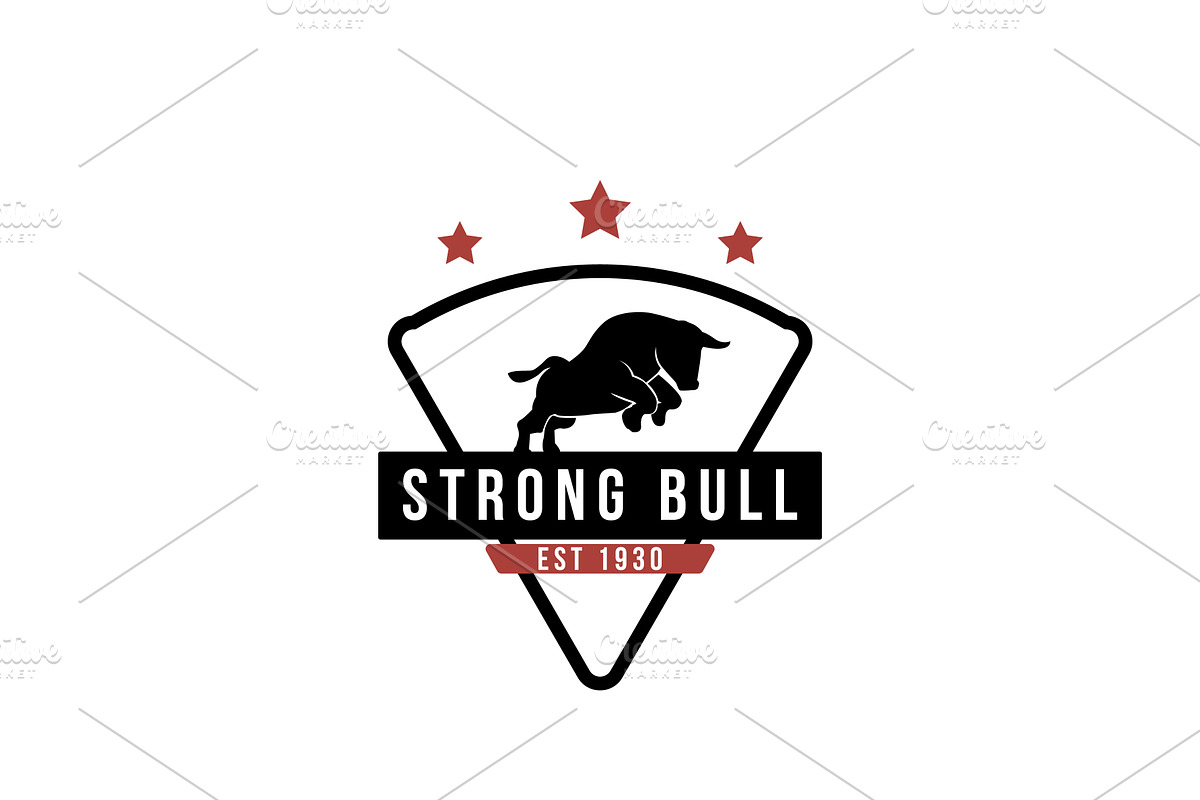 Strong Bull Logo Design, a Branding & Logo Template by AlvinStd