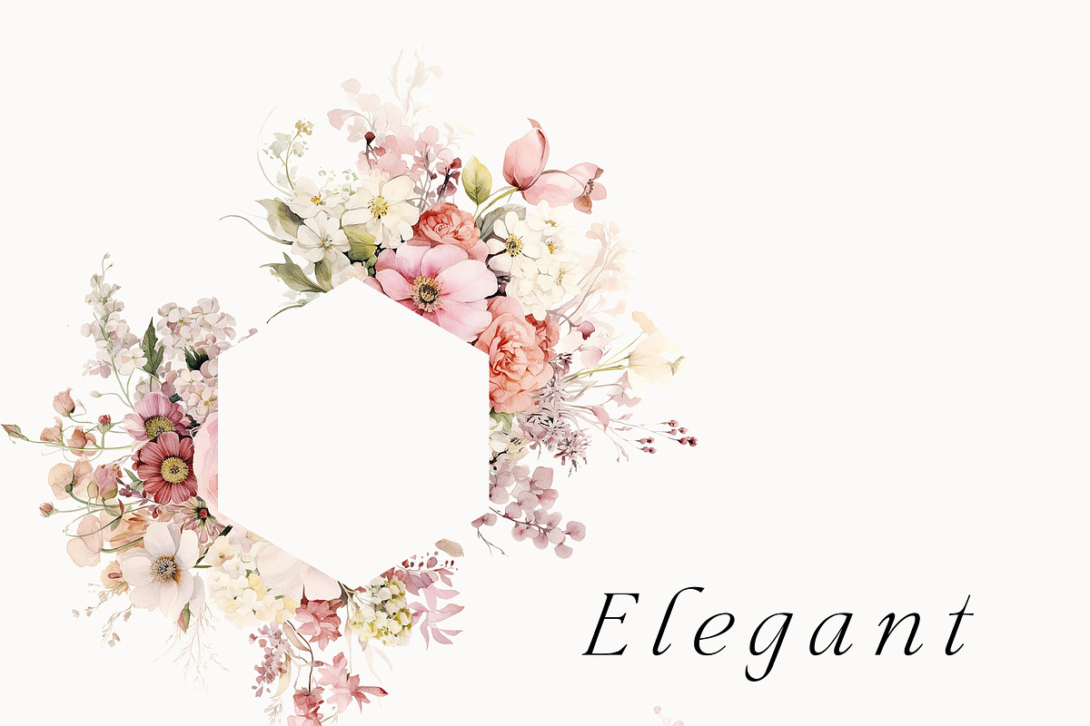 Watercolor Floral Bundle (45 in 1), a Decorative Illustration by Lana Elanor (Photo 164 of 180)