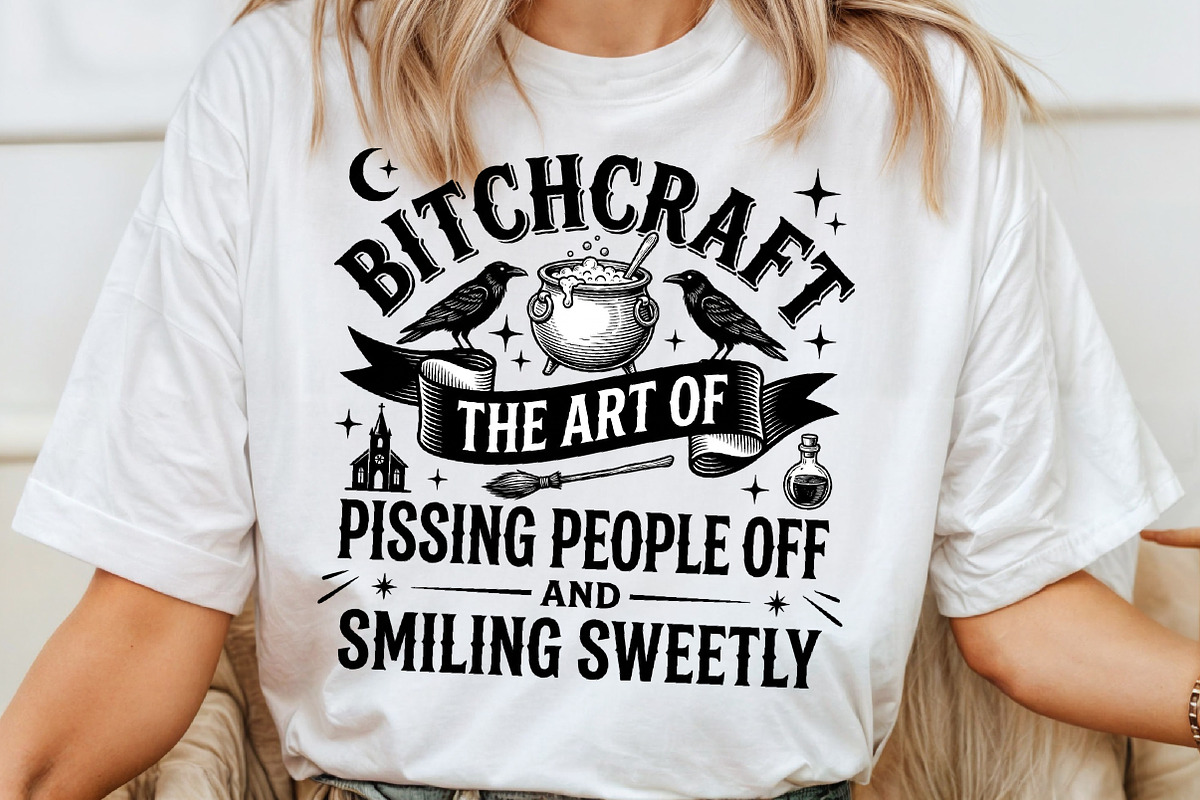 Funny Halloween PNG, Witch Png, a Work Illustration by Sublimation Artist (Photo 4 of 9)