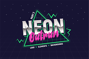 Retro Neon 80s & Synthwave Graphics, an Object Graphic by DenysHolovatiuk (Thumbnail 1 of 5)