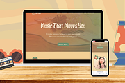 Studio Music Teacher Canva Website, a Templates & Theme by Liseno Designs (Thumbnail 2 of 7)