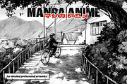 Manga Procreate Brushes Bundle, a Brush Add-On by brushapes.com (Thumbnail 7 of 26)
