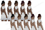 Blogger Girls Clipart, a Person Illustration by GlamArtZhanna (Thumbnail 2 of 5)