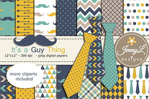 Father's Day Dad Digital Paper