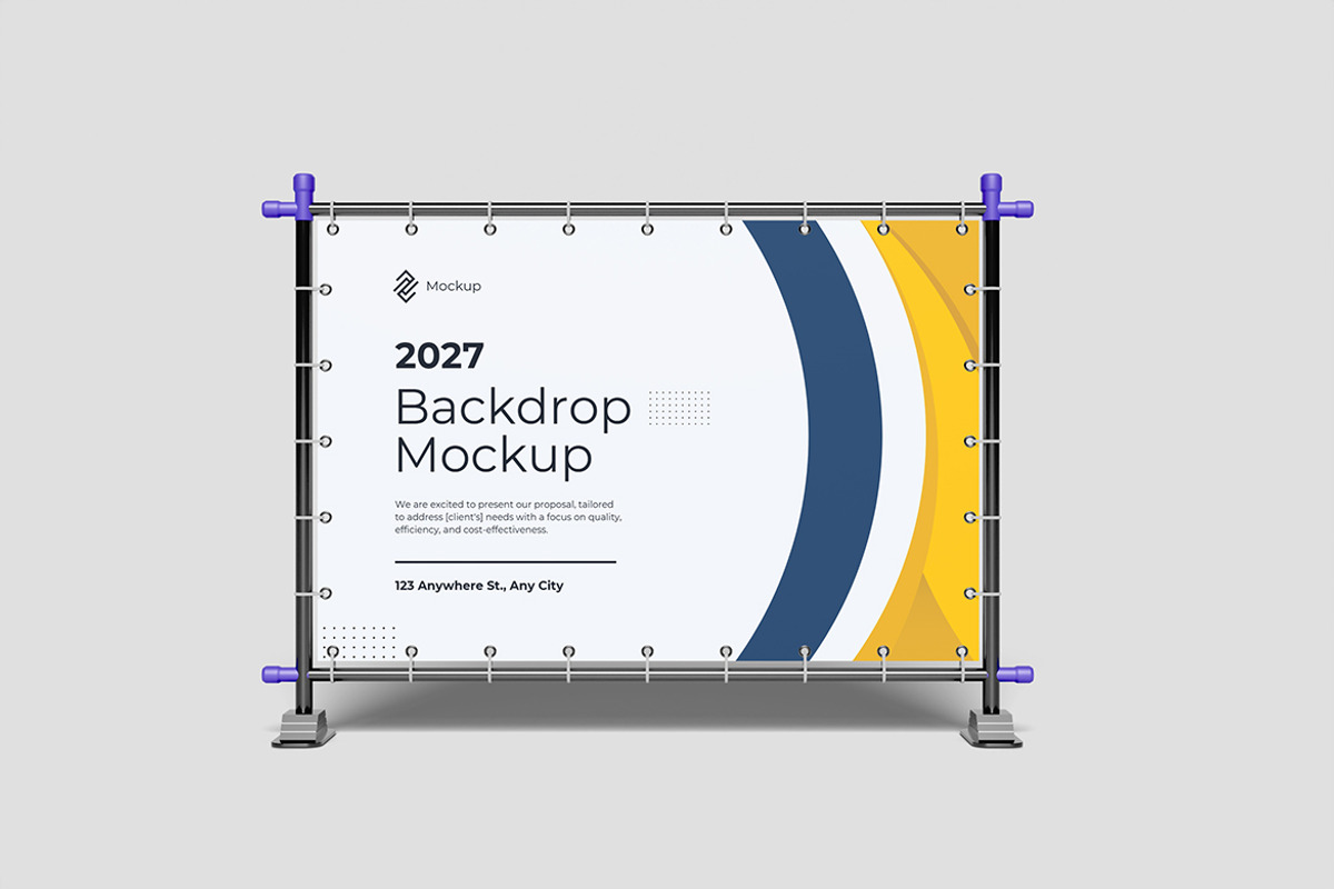 Event Backdrop Mockup, an Advertising Mockup by My Code Std (Photo 5 of 6)