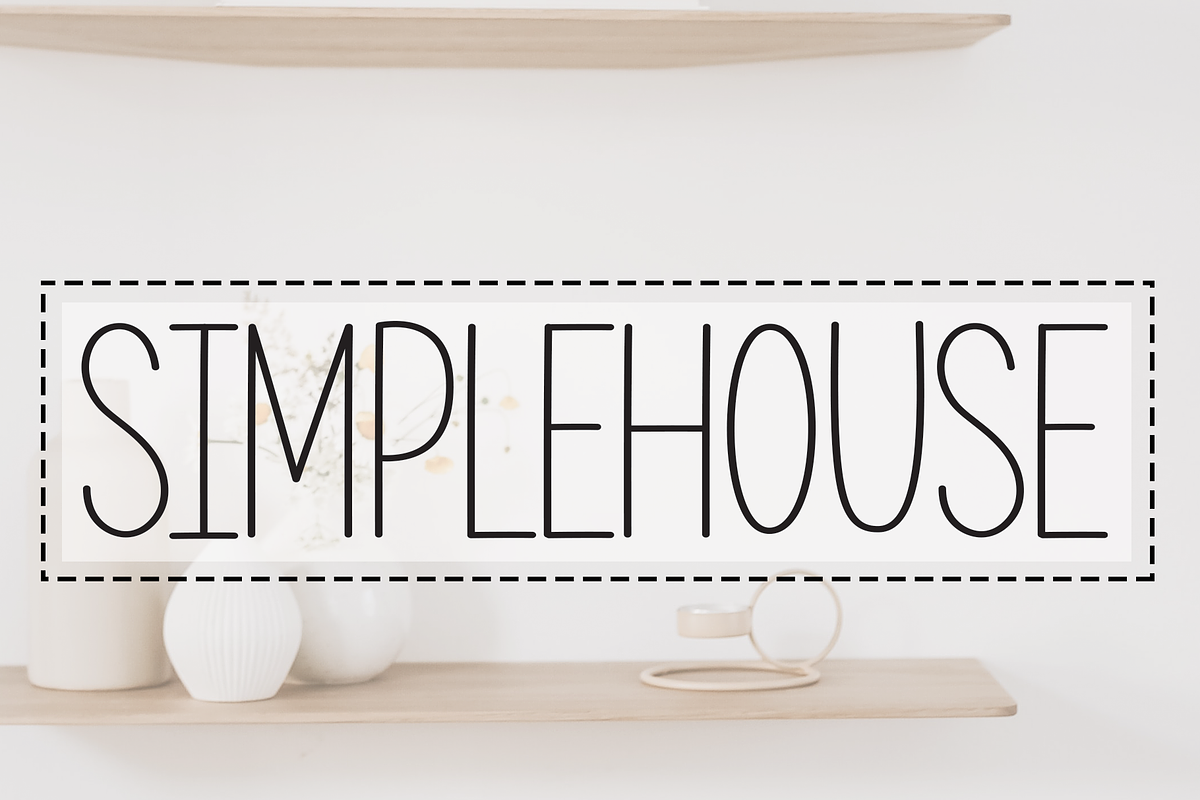 Simple House | Script Font, a Script Font by Scratchones (Photo 1 of 8)