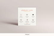 Jewelry Care Card Canva Template, a Flyer Template by Hellohastore (Thumbnail 2 of 9)