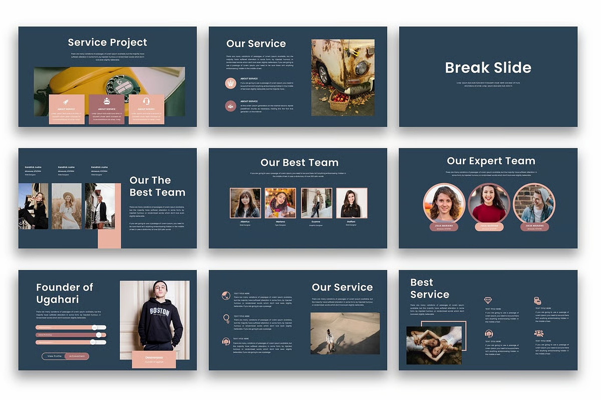 Ugahari – Business Google Slide, a Presentation Template by kreatifreya (Photo 3 of 5)