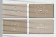 Caroline Minimal Logo Kit Ai,Eps,Psd, a Branding & Logo Template by Feel This (Thumbnail 3 of 13)