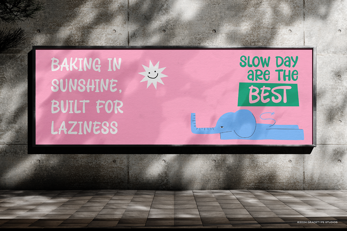 Jolly Blump | Hand Drawn Font, a Handwritten Font by gracetype_studio (Photo 9 of 12)