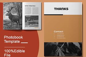 Photo Book Magazine Template Layout