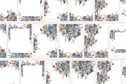 Gabriella Watercolor Florals Frames, a Stationery Template by slowlivecreate (Thumbnail 5 of 6)