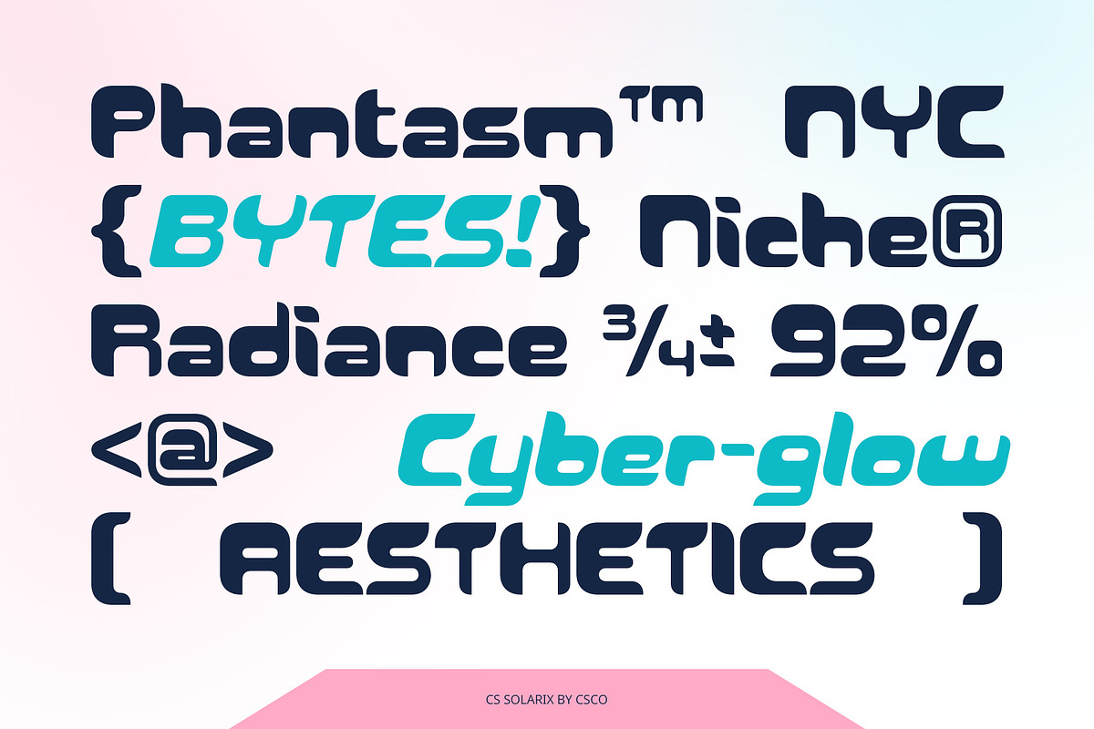 CS Solarix – Futuristic Font, a Sans Serif Font by Craft Supply Co. (Photo 4 of 8)