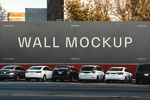 Parking Lot Wall Mockup