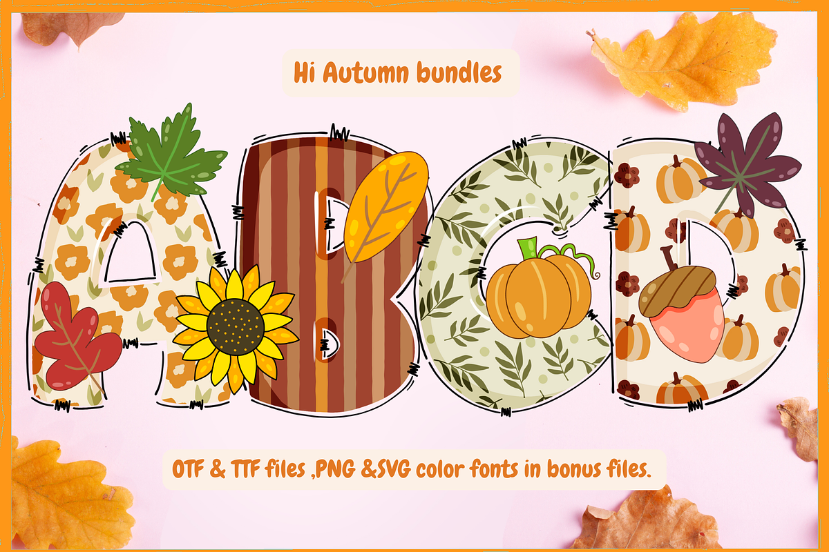 Hi Autumn-PNG fonts, a Handwritten Font by It me digital art (Photo 1 of 7)