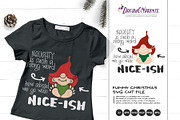 Funny Christmas SVG | Nice - Naughty, an Illustration by DreamONprints (Thumbnail 2 of 3)