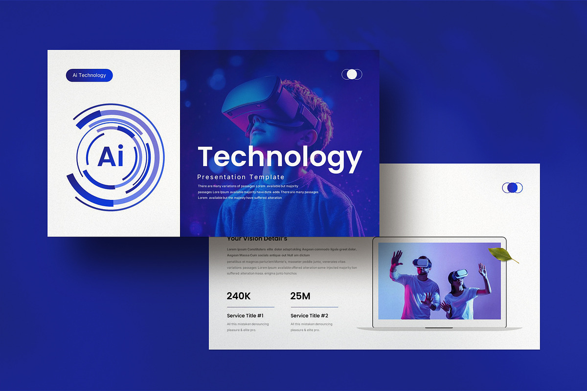 Ai Artificial Technology Template, a Presentation Template by Pradaxa (Photo 4 of 6)