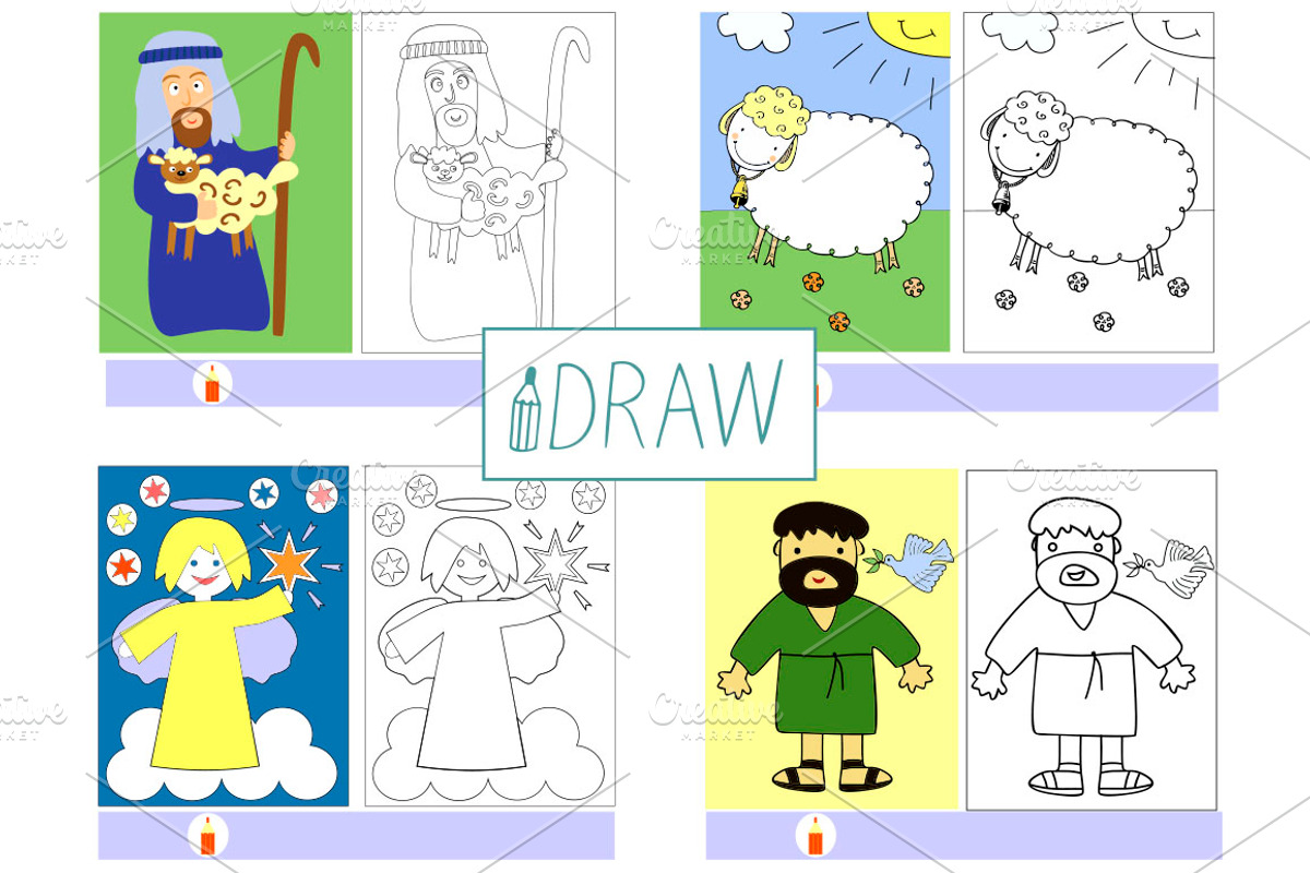Kids STUDY the Bible, an Education Illustration by Ola-la-la (Photo 3 of 7)