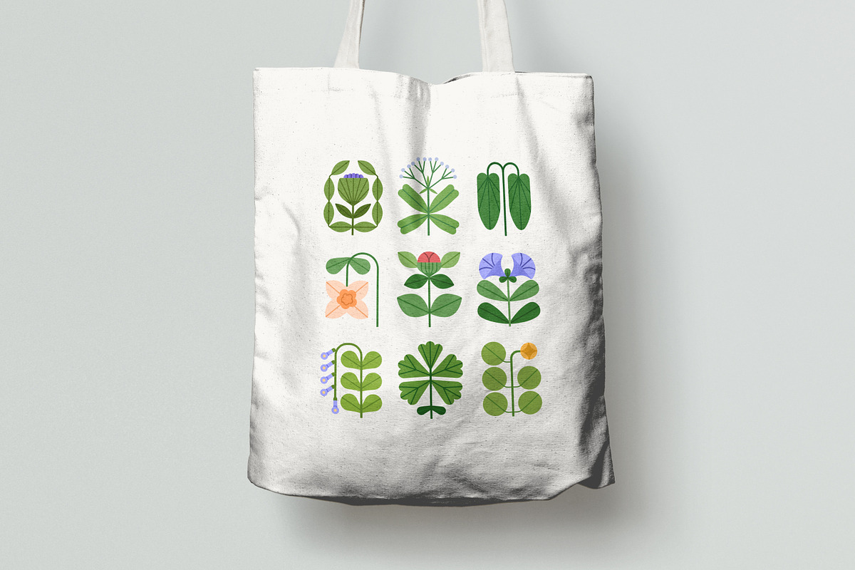 Abstract floral icons, flowers set, a Decorative Illustration by Good Studio (Photo 12 of 13)