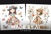 50 Whimsical Patchwork Girl Prompts, an Object Graphic by MadeByAI Studio (Thumbnail 4 of 4)