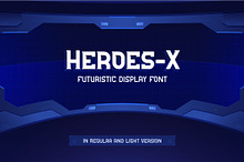 Heroes-X Futuristic Display Font
