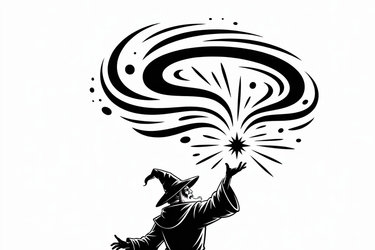 silhouette a mysterious wizard, an Illustration by Amazin_art (Photo 12 of 19)