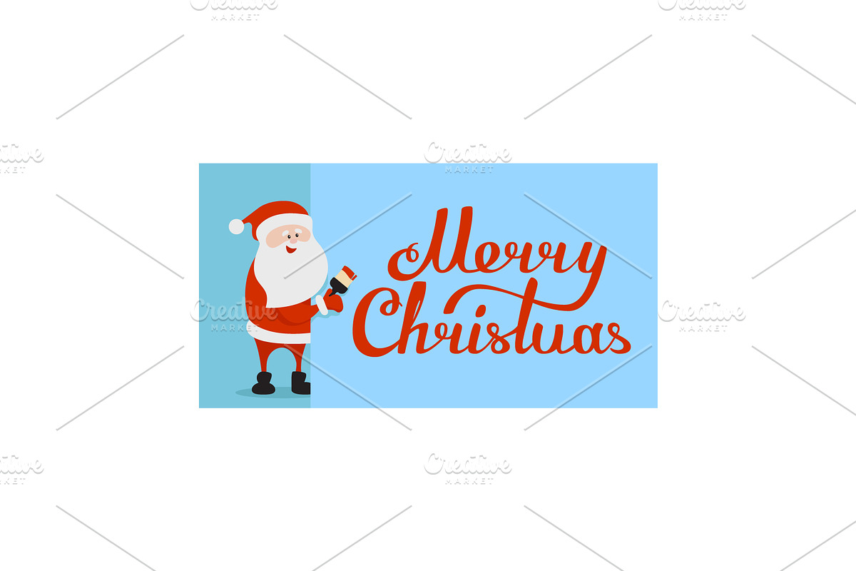 Merry Christmas Cards with Santa, a Social Media Template by Plaid4You (Photo 4 of 5)