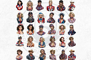 4th of july Patriotic Characters V1, a Person Illustration by ThatsDesignArt (Thumbnail 4 of 12)