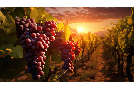 ry grape wine drink vineyard ai, a Food & Drink Photo by pikepicture
