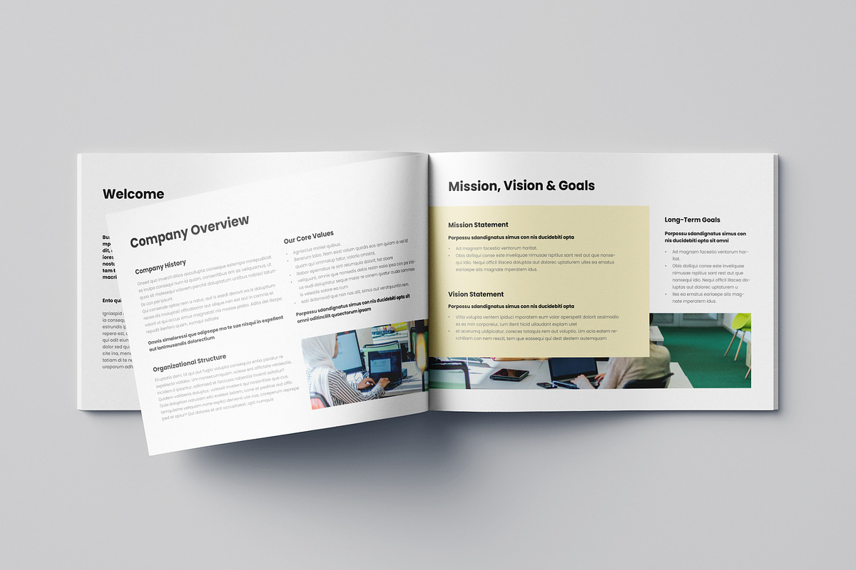 HR Employee Handbook Landscape, a Brochure Template by Pixelpick (Photo 2 of 9)