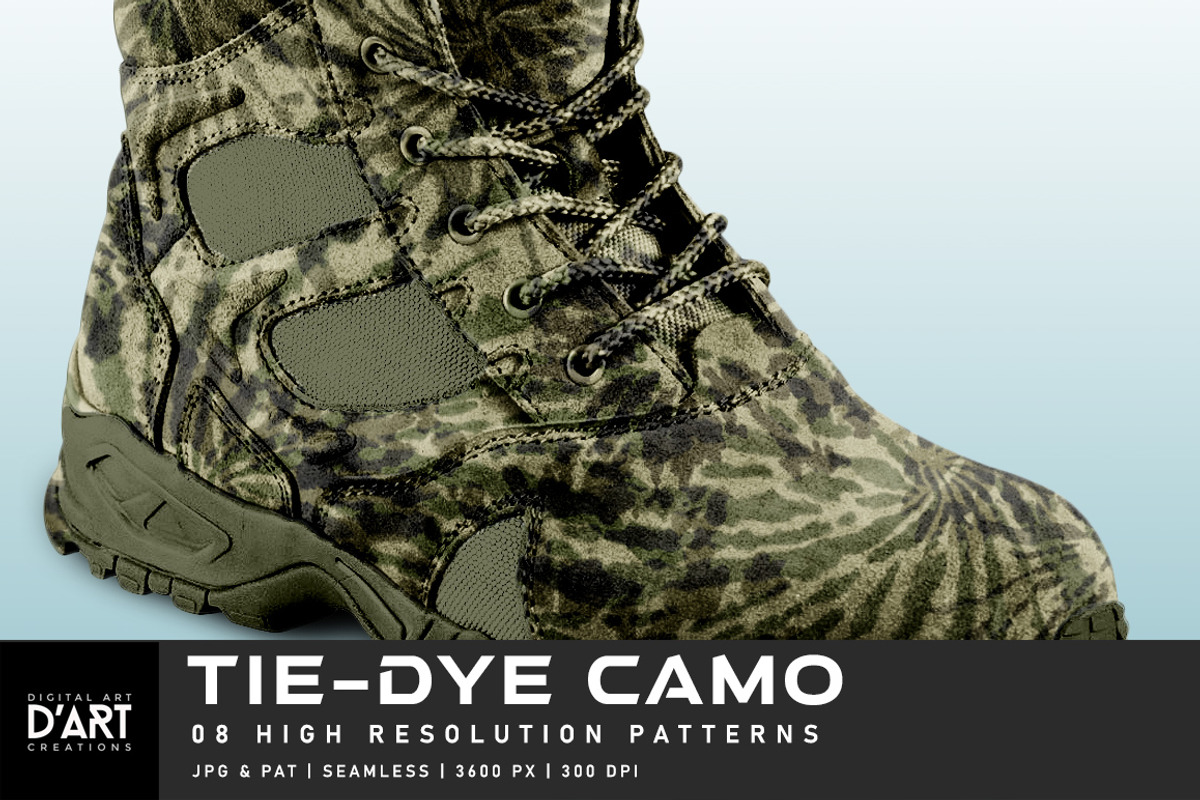Tie-Dye Camo, a Pattern Graphic by Digital Art Creations (Photo 7 of 7)