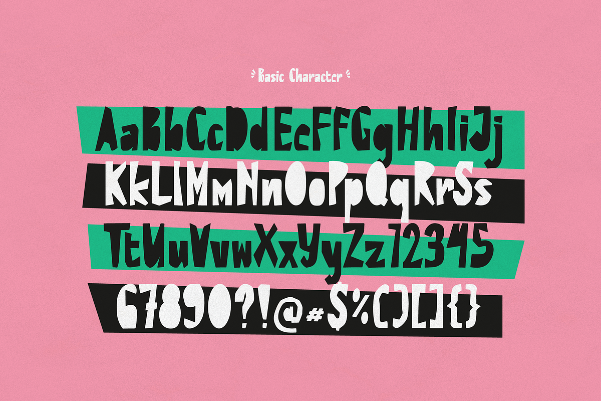 Cranky Scraps | Cutout Handwritten, a Handwritten Font by gracetype_studio (Photo 10 of 12)