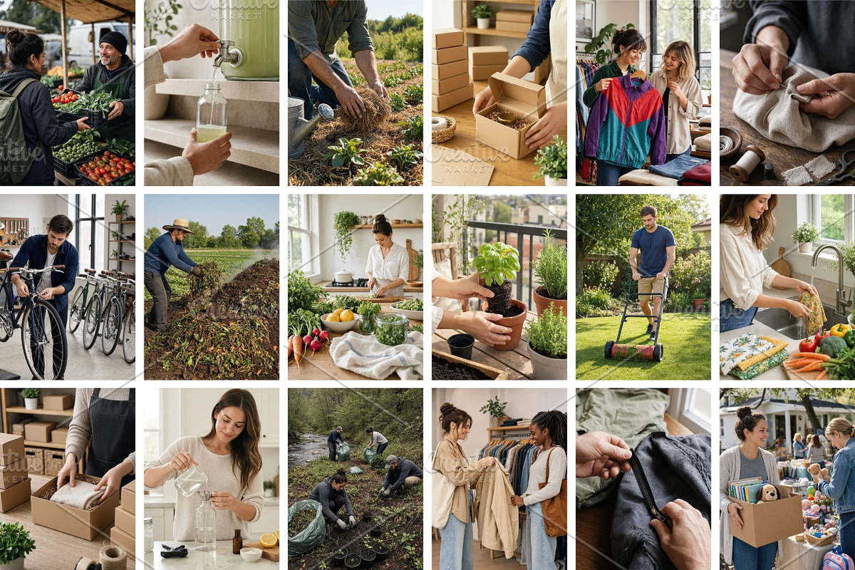 75 Sustainable Living Stock Photos, a Person Photo by Selenique Studio (Photo 11 of 12)